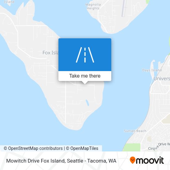 Mowitch Drive Fox Island map