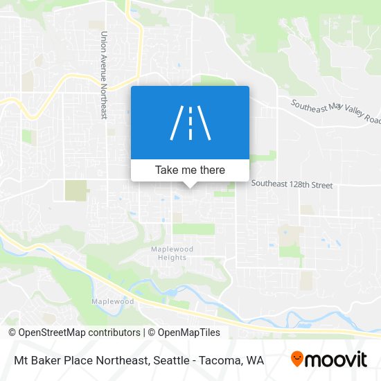 Mt Baker Place Northeast map