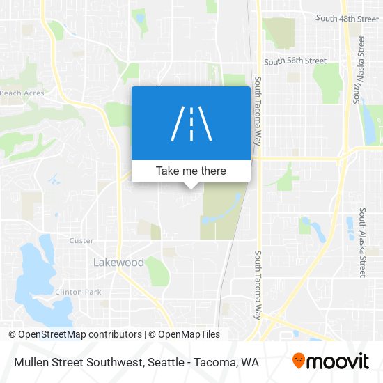 Mullen Street Southwest map