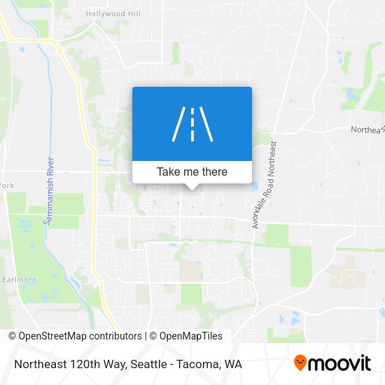 Northeast 120th Way map