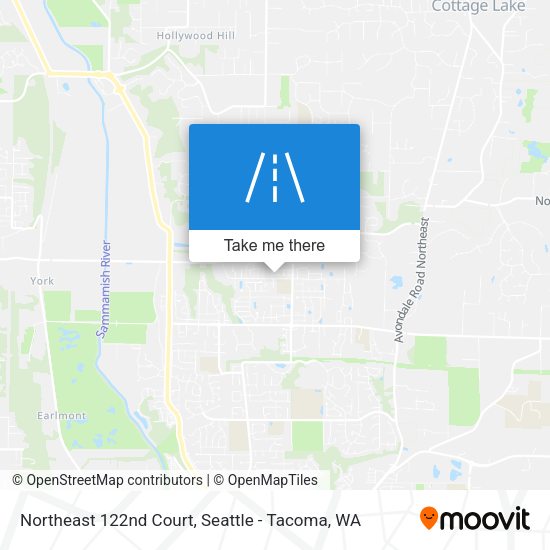 Northeast 122nd Court map