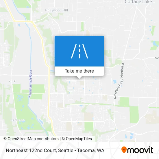 Northeast 122nd Court map