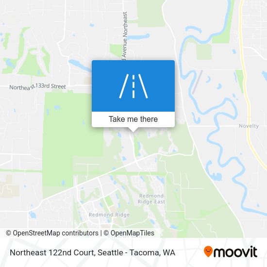 Northeast 122nd Court map