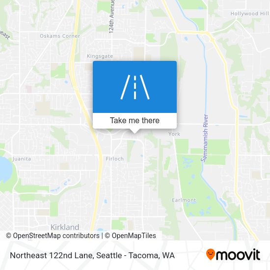 Northeast 122nd Lane map