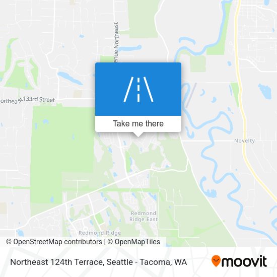 Mapa de Northeast 124th Terrace