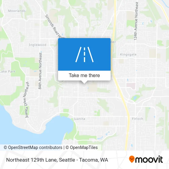 Northeast 129th Lane map
