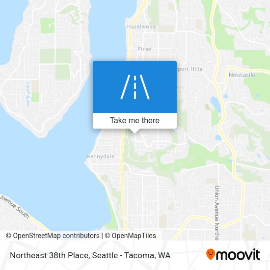 Mapa de Northeast 38th Place