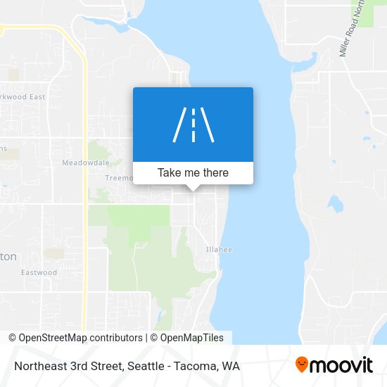 Northeast 3rd Street map