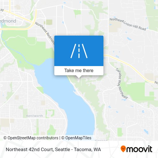 Northeast 42nd Court map