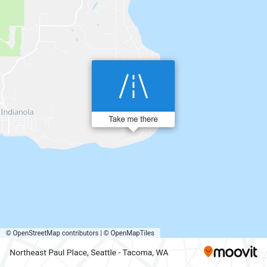 Northeast Paul Place map