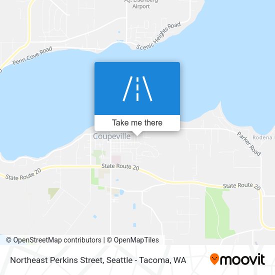 Northeast Perkins Street map