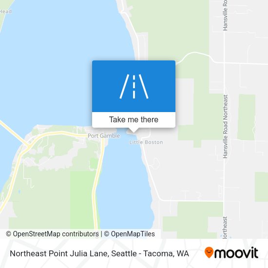Northeast Point Julia Lane map