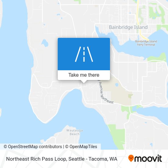 Northeast Rich Pass Loop map