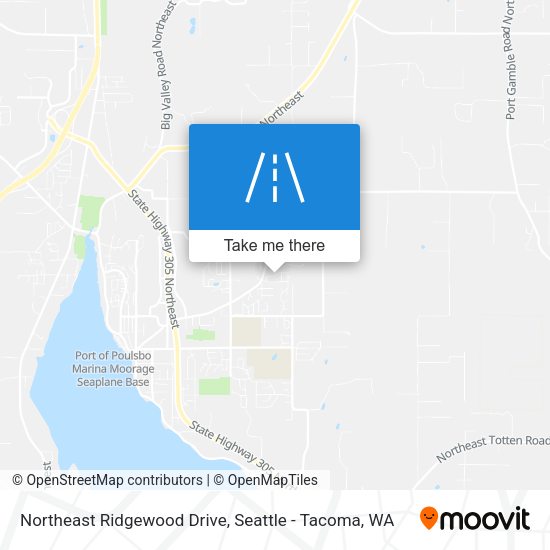 Northeast Ridgewood Drive map