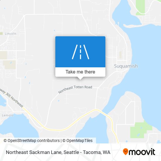 Mapa de Northeast Sackman Lane