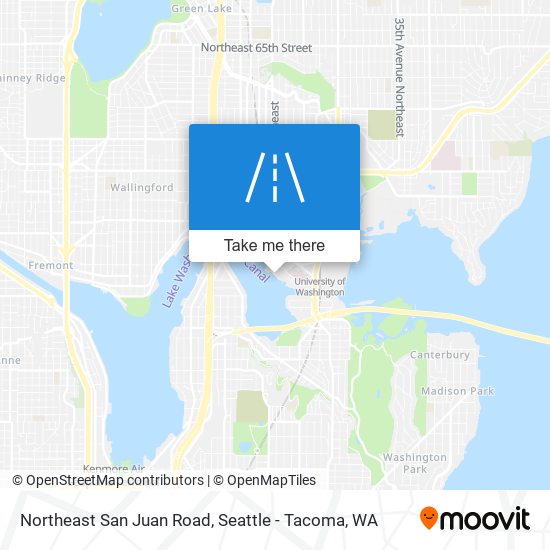 Northeast San Juan Road map