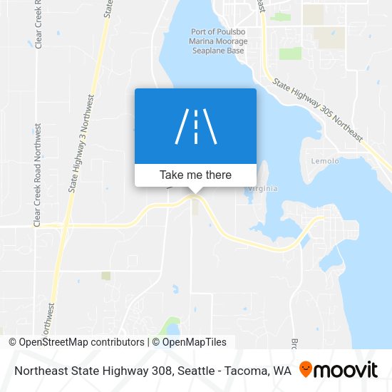 Northeast State Highway 308 map