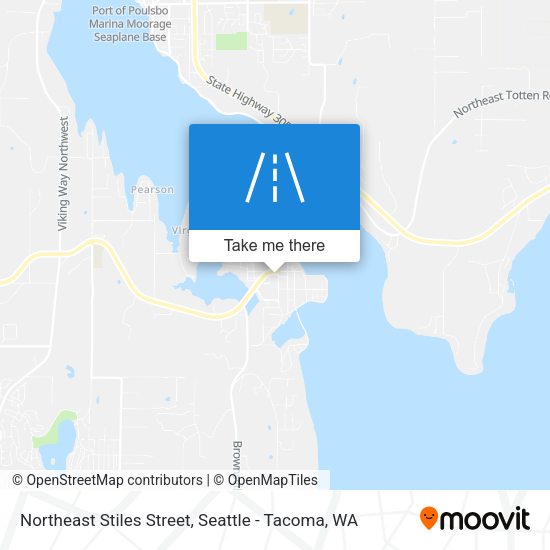 Northeast Stiles Street map