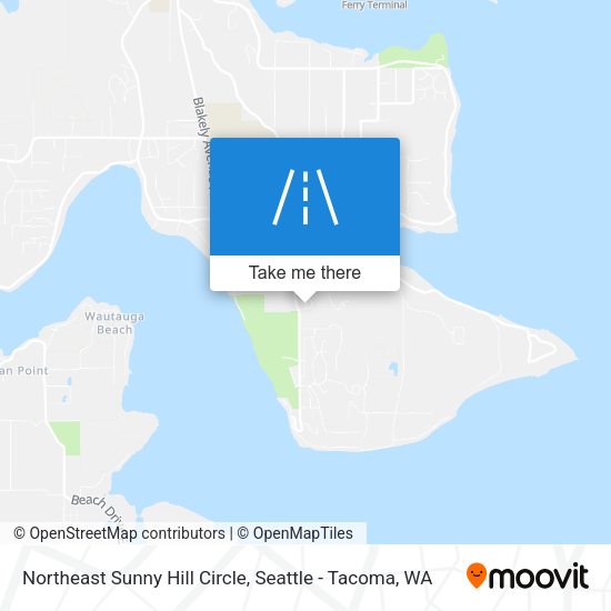 Northeast Sunny Hill Circle map