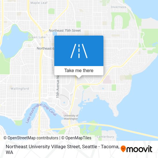Mapa de Northeast University Village Street