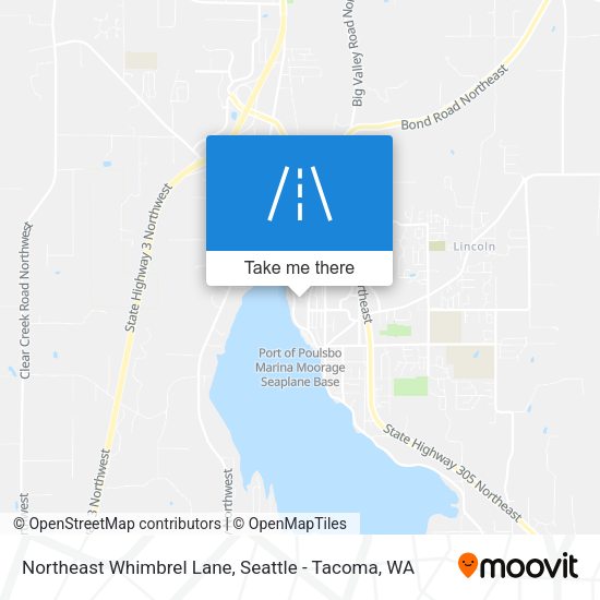 Mapa de Northeast Whimbrel Lane