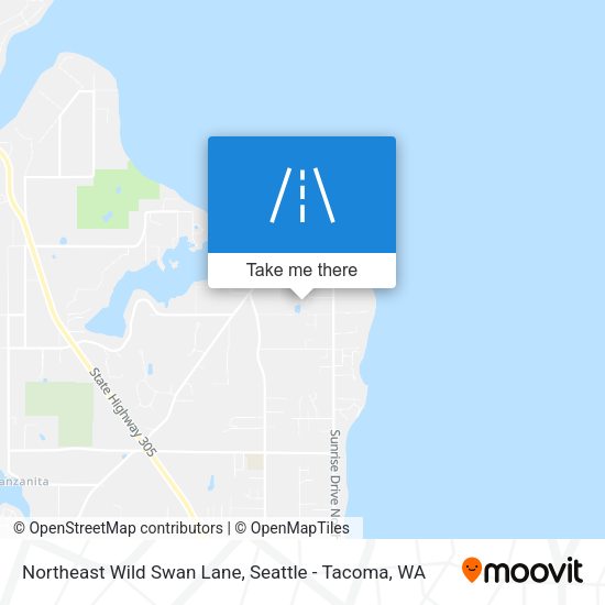 Northeast Wild Swan Lane map
