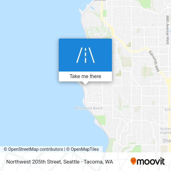 Mapa de Northwest 205th Street