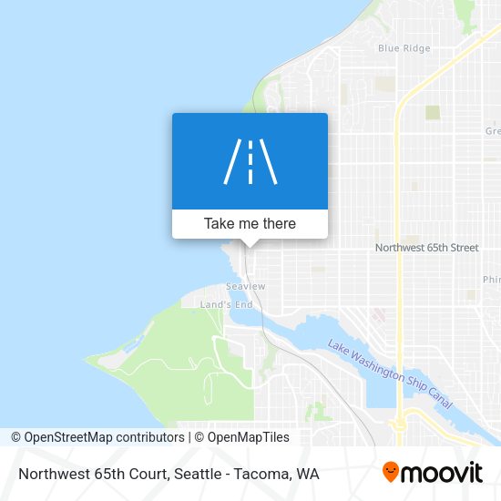 Northwest 65th Court map
