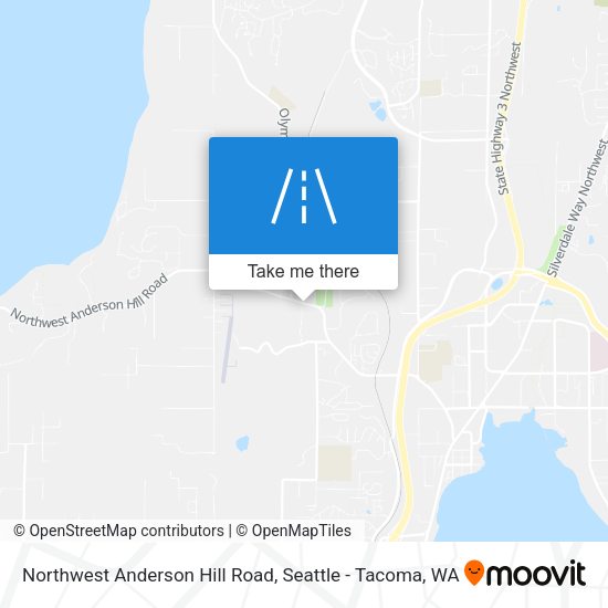 Northwest Anderson Hill Road map