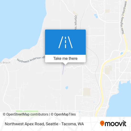 Northwest Apex Road map