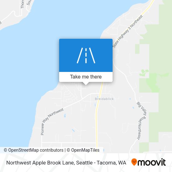 Northwest Apple Brook Lane map