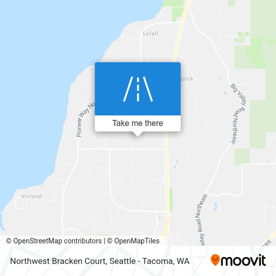 Northwest Bracken Court map