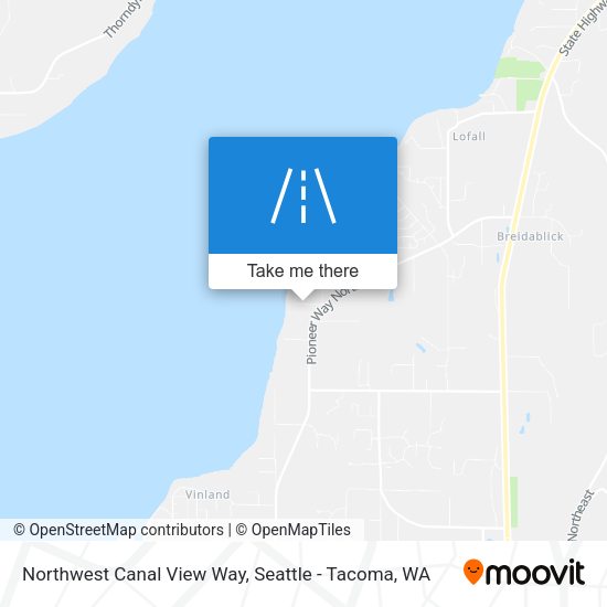Northwest Canal View Way map