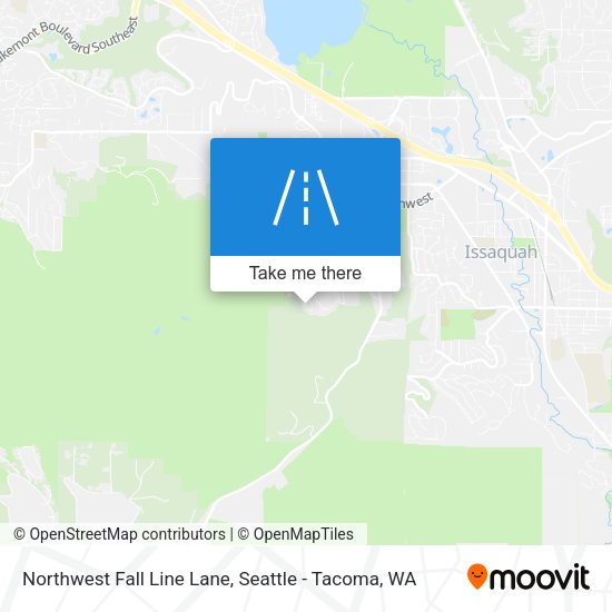 Northwest Fall Line Lane map