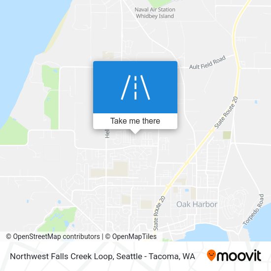 Northwest Falls Creek Loop map
