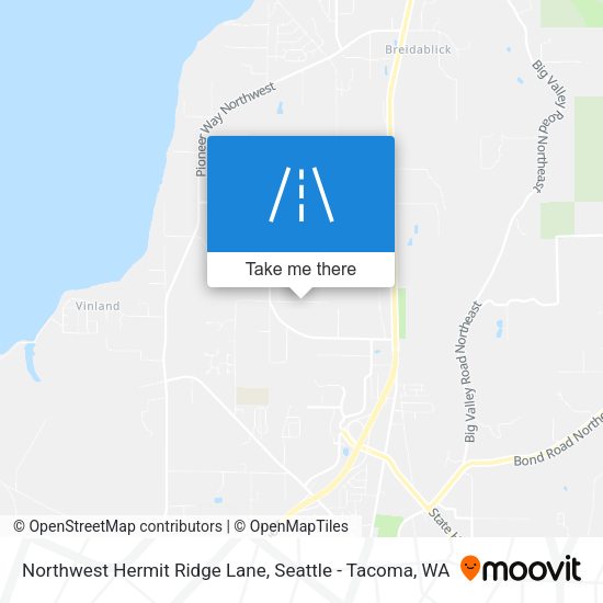 Northwest Hermit Ridge Lane map
