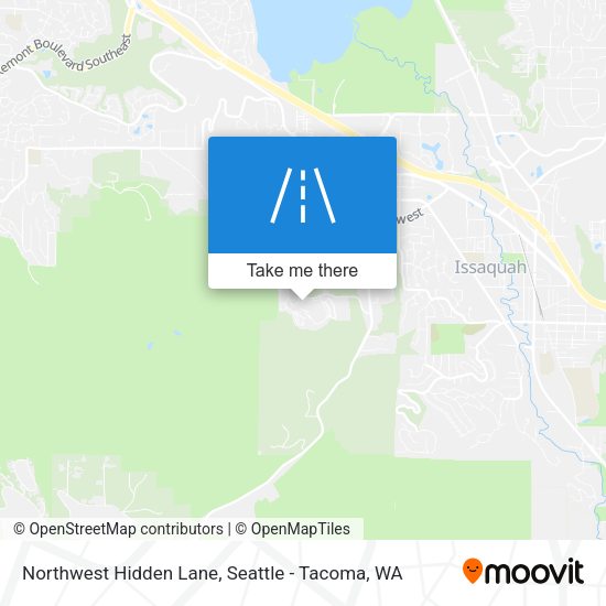 Mapa de Northwest Hidden Lane