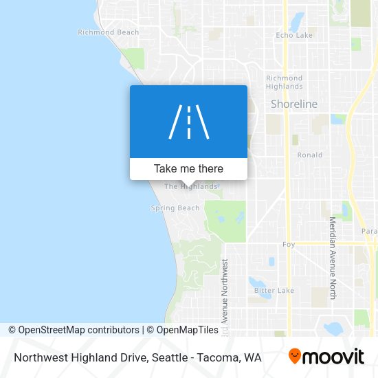 Mapa de Northwest Highland Drive