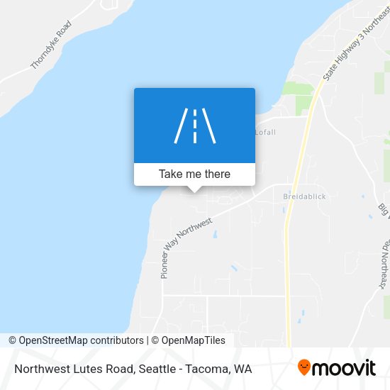 Northwest Lutes Road map