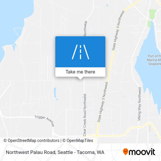 Northwest Palau Road map