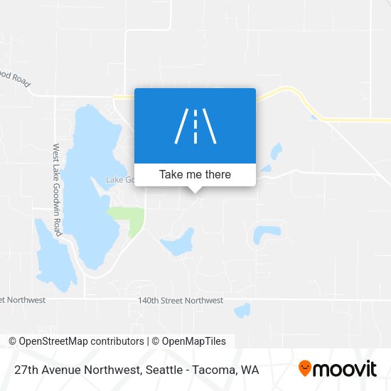 27th Avenue Northwest map