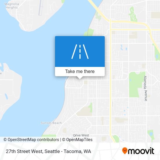 27th Street West map
