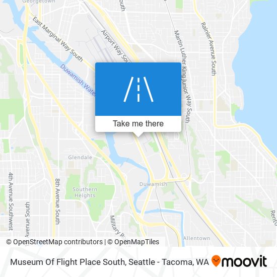 Museum Of Flight Place South map