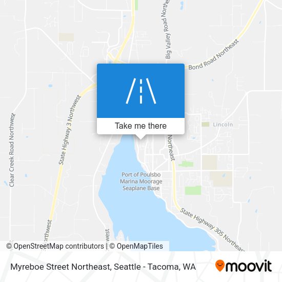 Mapa de Myreboe Street Northeast