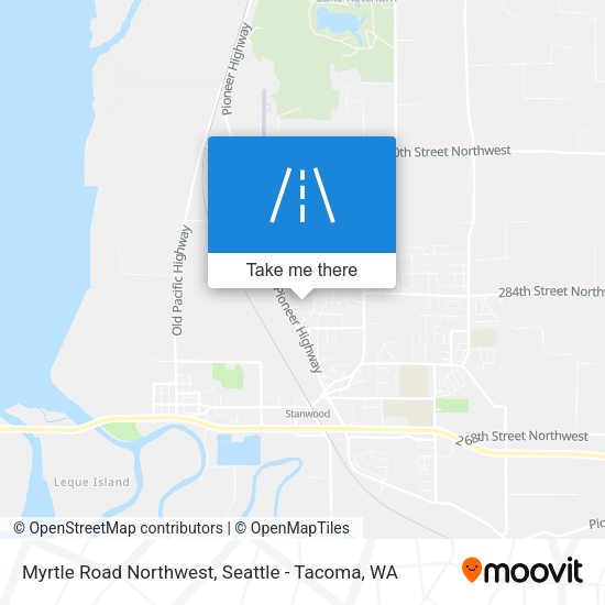 Mapa de Myrtle Road Northwest