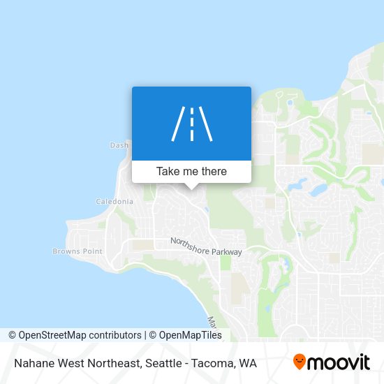 Nahane West Northeast map