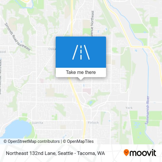 Northeast 132nd Lane map