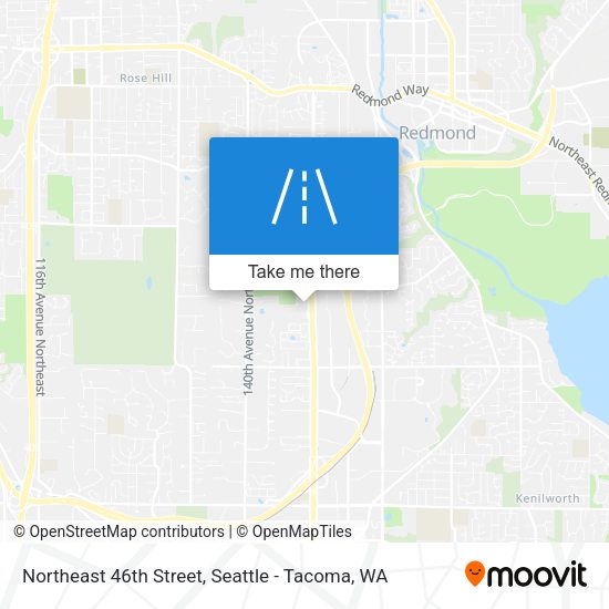 Northeast 46th Street map