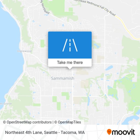 Northeast 4th Lane map