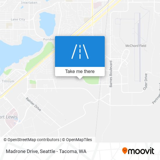 Madrone Drive map